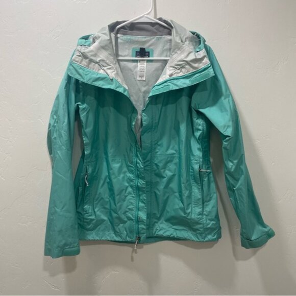 Patagonia Women's Medium Torrent Shell Rain Jacket Fresh Teal H2NO Hooded - Picture 2 of 15